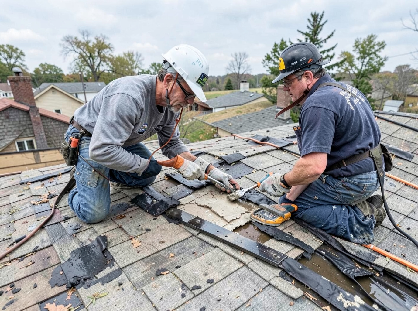 Wind Damage Roof Repair in Springfield, IL